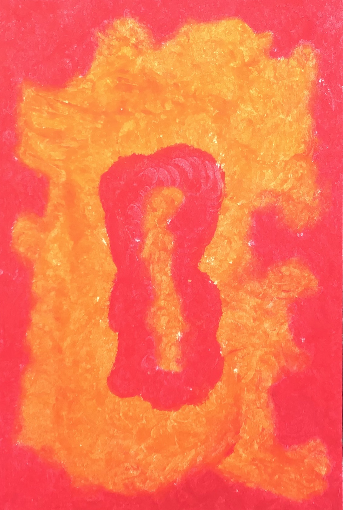 Her Lips - Oil Pastel on Paper - 4 x 6 - 2013