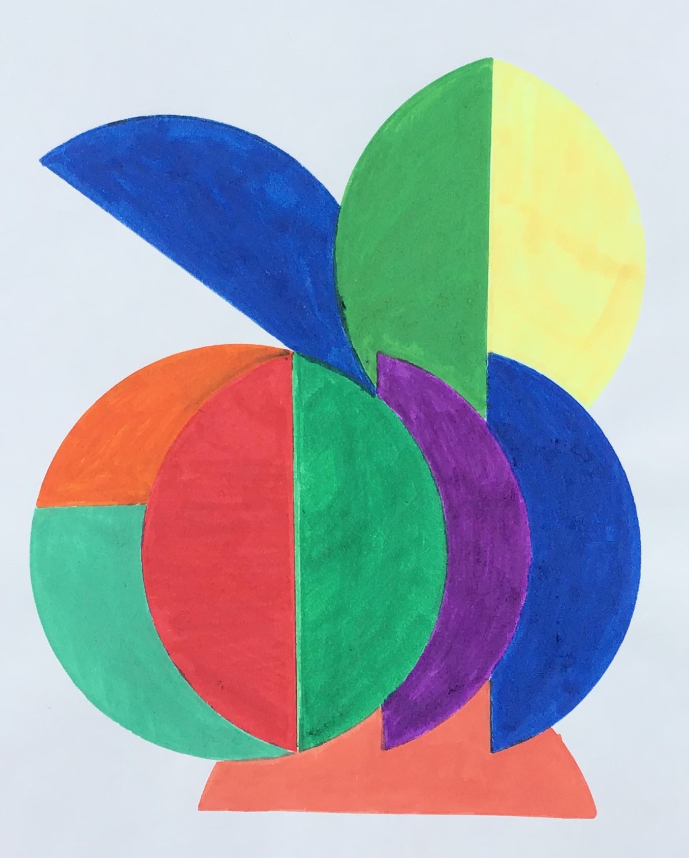 Rabbit Head 7 x 8 - Magic Marker - 2011